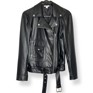 Bar III | EUC Vegan Leather Jacket | XS